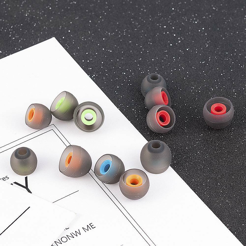 6 Pairs 3.8mm Soft Silicone Earbud Tips Kit S/M/L In Ear Headphone Covers Set