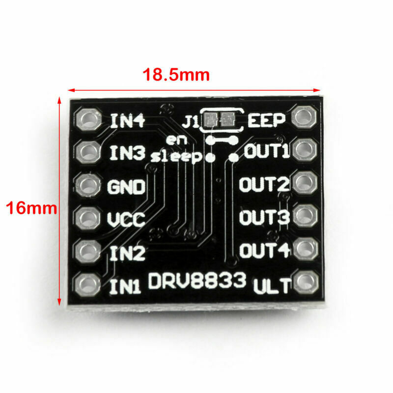 1Pcs 2 Channel DRV8833 DC Motor Driver Module 3V-10V 1.5A H-Bridge For SP