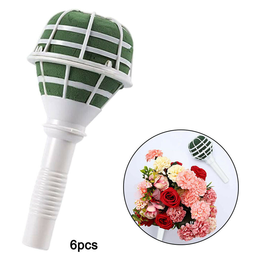 6pcs Bouquet Holder Bride Handle Wedding Bouquet Supplies Decorations DIY