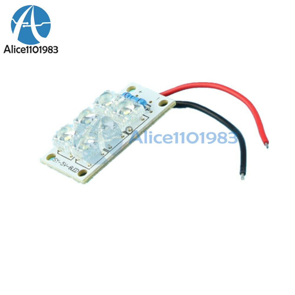5V Led Light Panel Board White 6 Piranha Night Lights Lamp