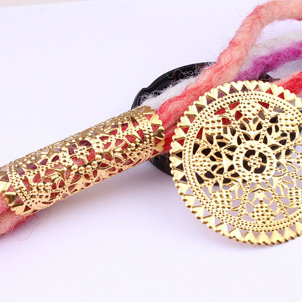 10 Pieces Dreadlock Tubes Beads Hair Braids Rings Cuffs Necklace Pendants