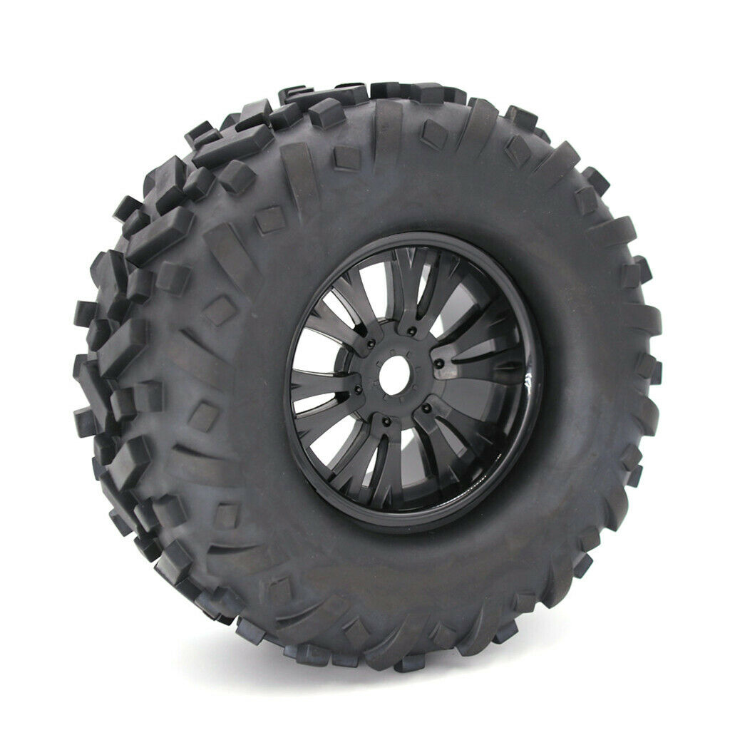 170mm Rubber Tyre Set for HPI HSP E-MAXX   Flux 1/8 RC Monster Truck