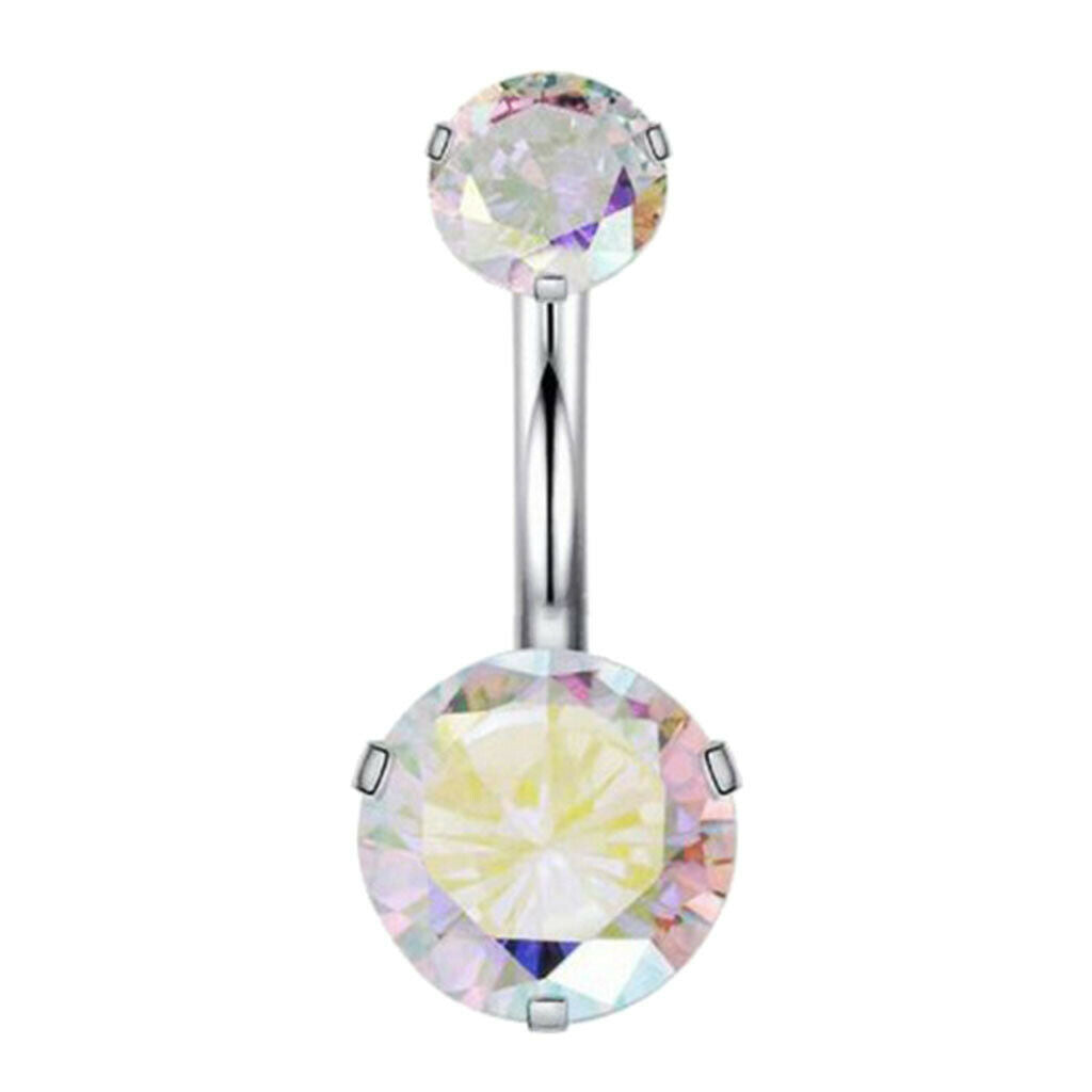 Crystal Zircon Body Piercing Navel Labret Tongue Eyebrow Barbell Jewelry 3