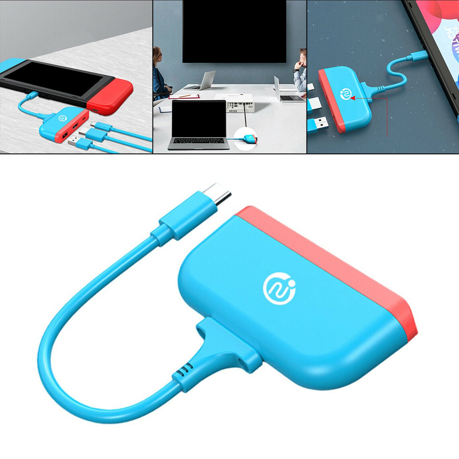USB-C Multiport Hub with HDMI Output with USB 3.0 PD Charging Adapter for TV