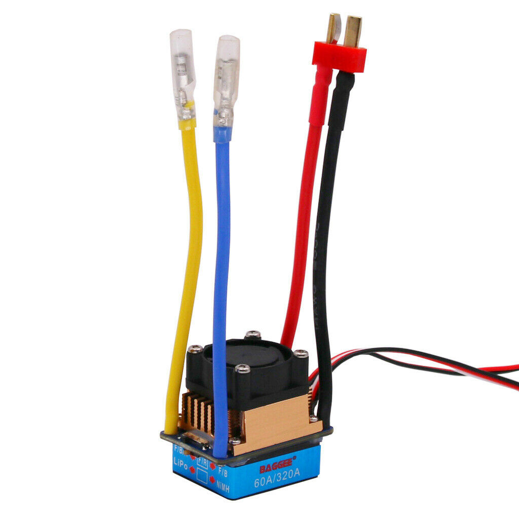 Brushed Motor 55T 60A Brush Speed Controller ESC Regulator for RC Car Truck