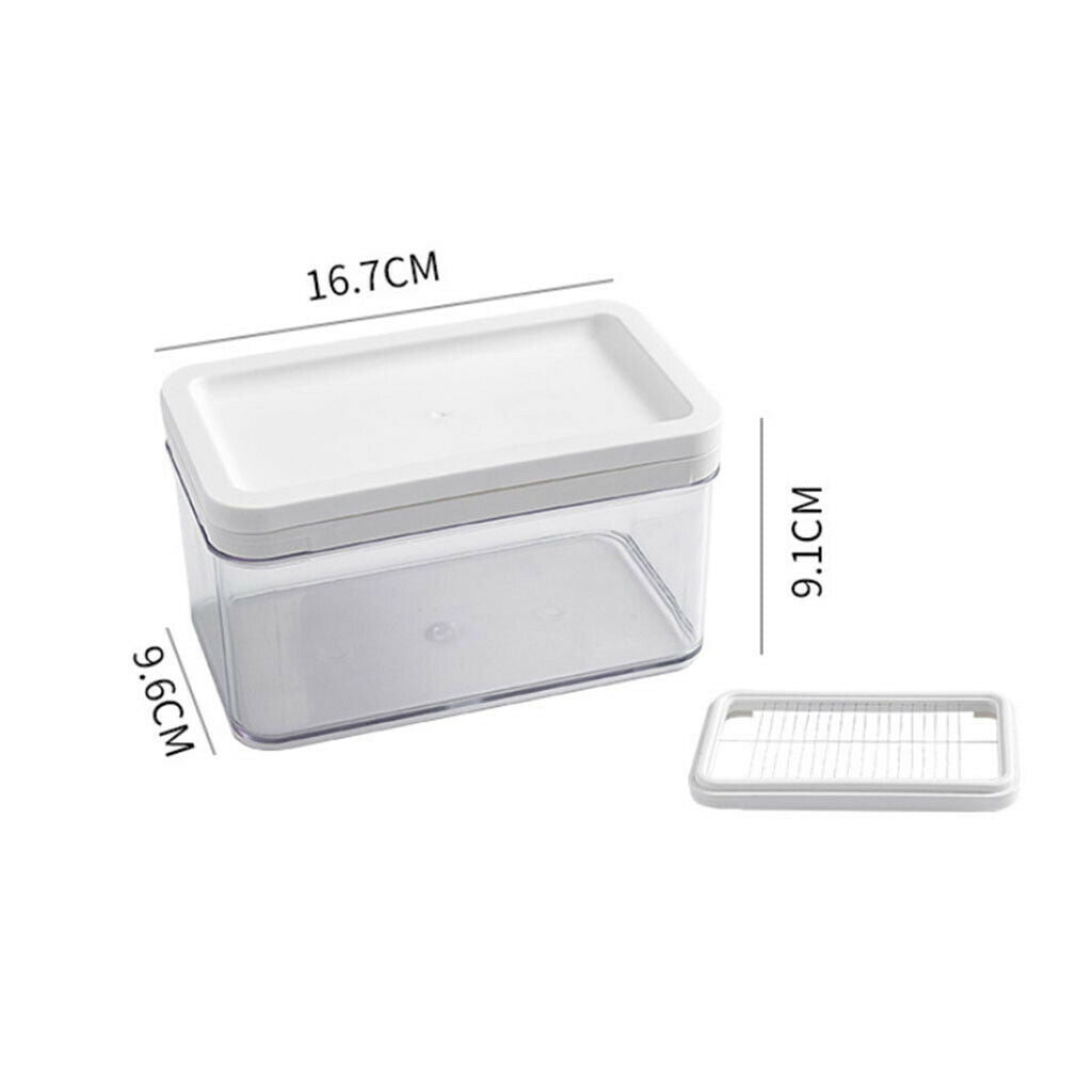 Multipurpose Vegetable Cutter Food Storage Container w/ Butter Dish with Lid