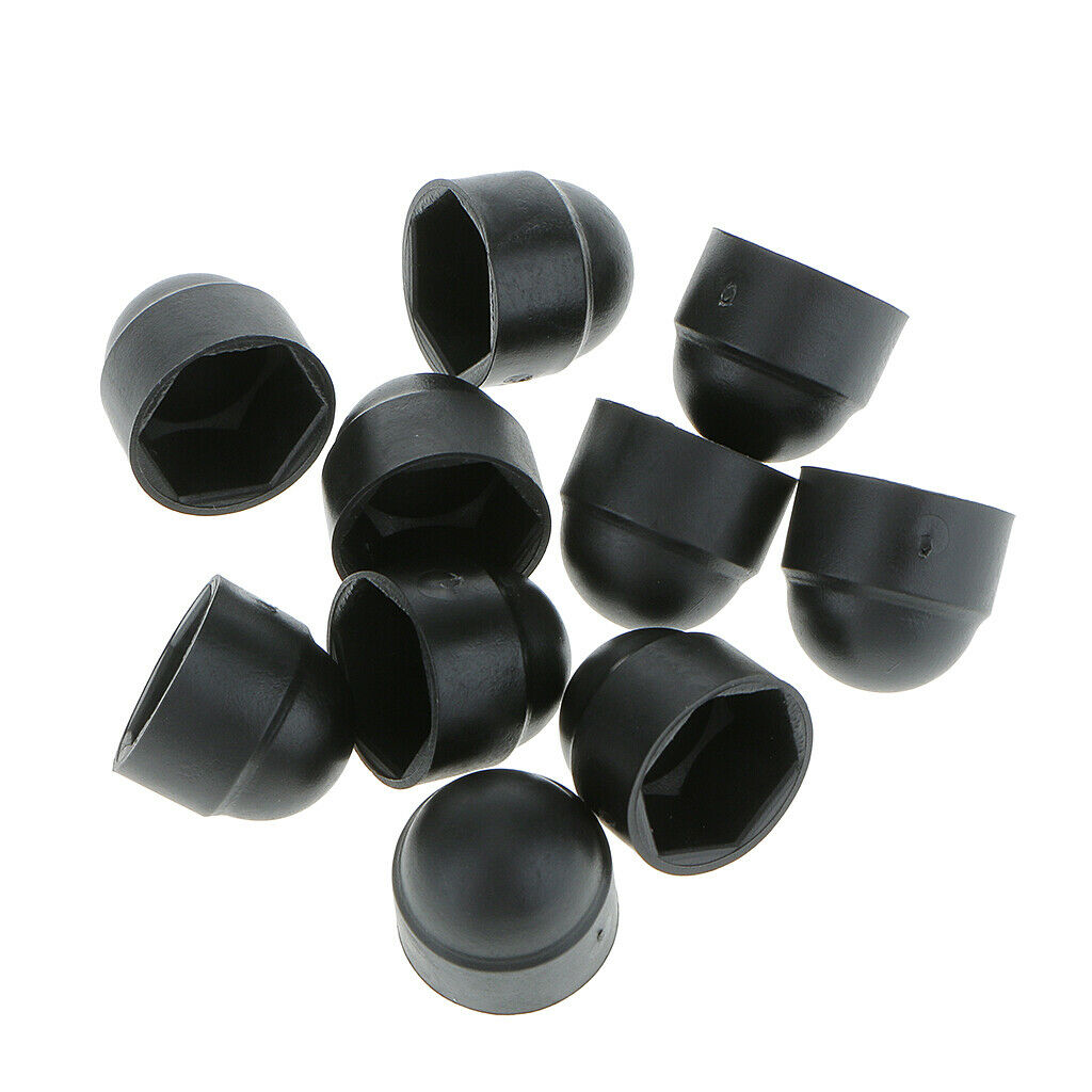 100x M8x13mm Black Dome  Nut Head Protection Caps Cover Hexagon Screws