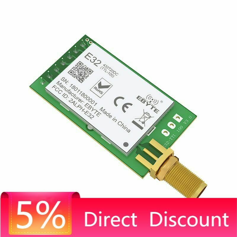 SX1278 LoRa Module UART RF 433MHz 20dBm SMA 3.0km Long Range Wireless EBYTE