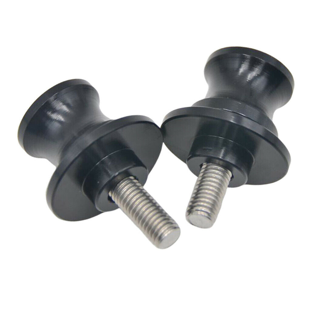 Pair Black M8 8mm CNC Aluminum Swingarm Swing Arm Screws For Motorcycle