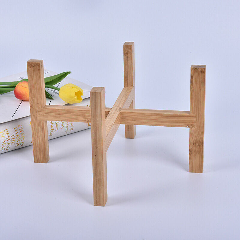 Large Wood Planter Pot Trays Flower Pot Rack Strong Free Standing Bonsai HolBDA