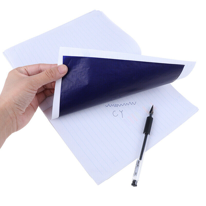 100 Sheets A5 Dark Blue Carbon Hand Stencil Transfer Paper Hectograph Repro  SJ