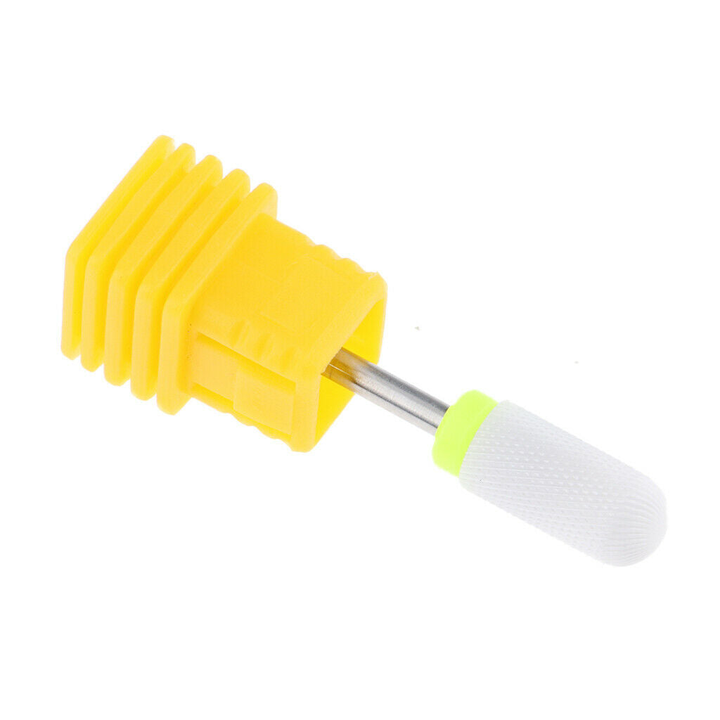 Nails Polishing Cuticle Removal Nail Art Drill Bit Yellow-Ultra Fine Ridges