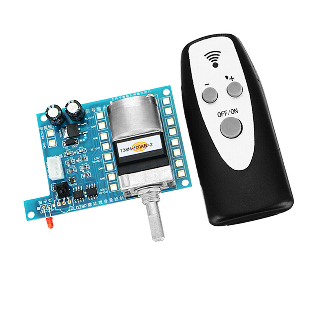 1 Ã— AC / DC 9V volume control board including remote control switch