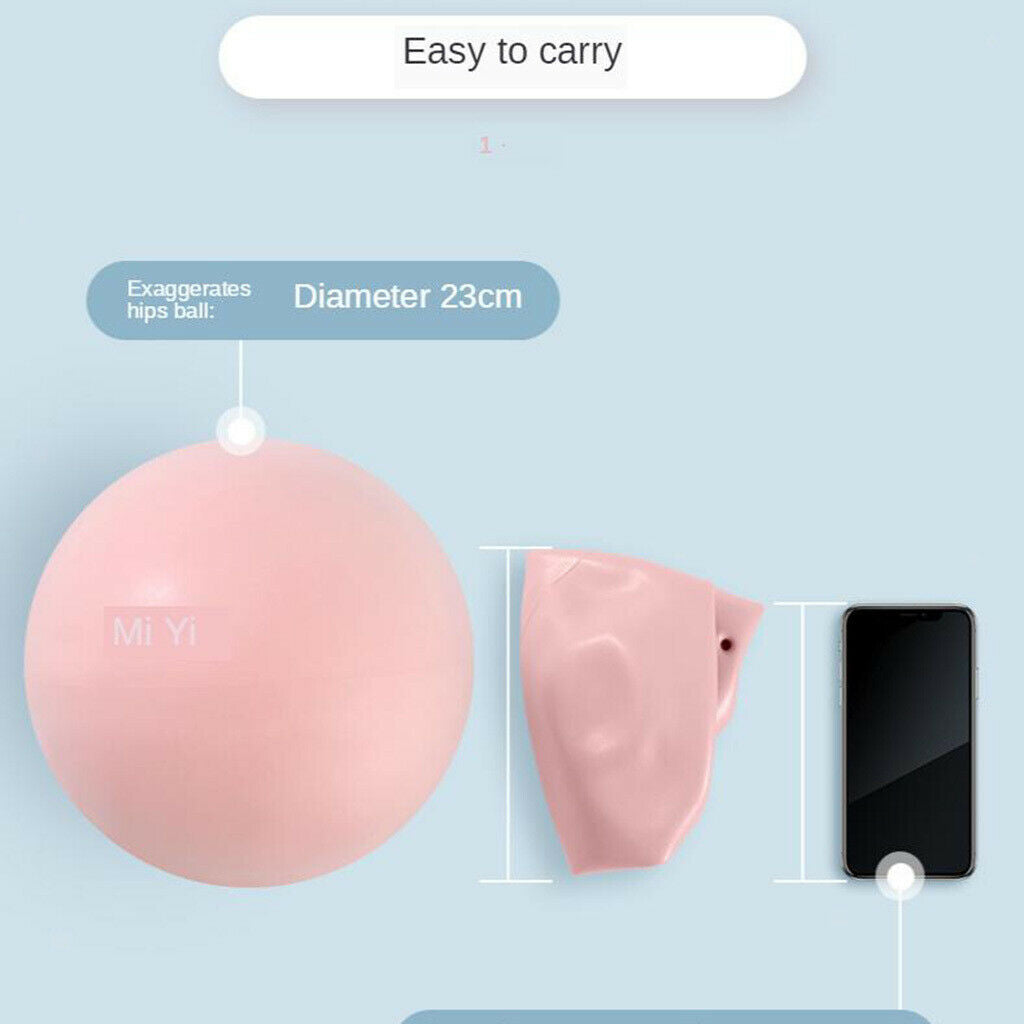 Mini Pilates Yoga Ball Ball for Yoga Pilates Training Gym Anti-burst Pink