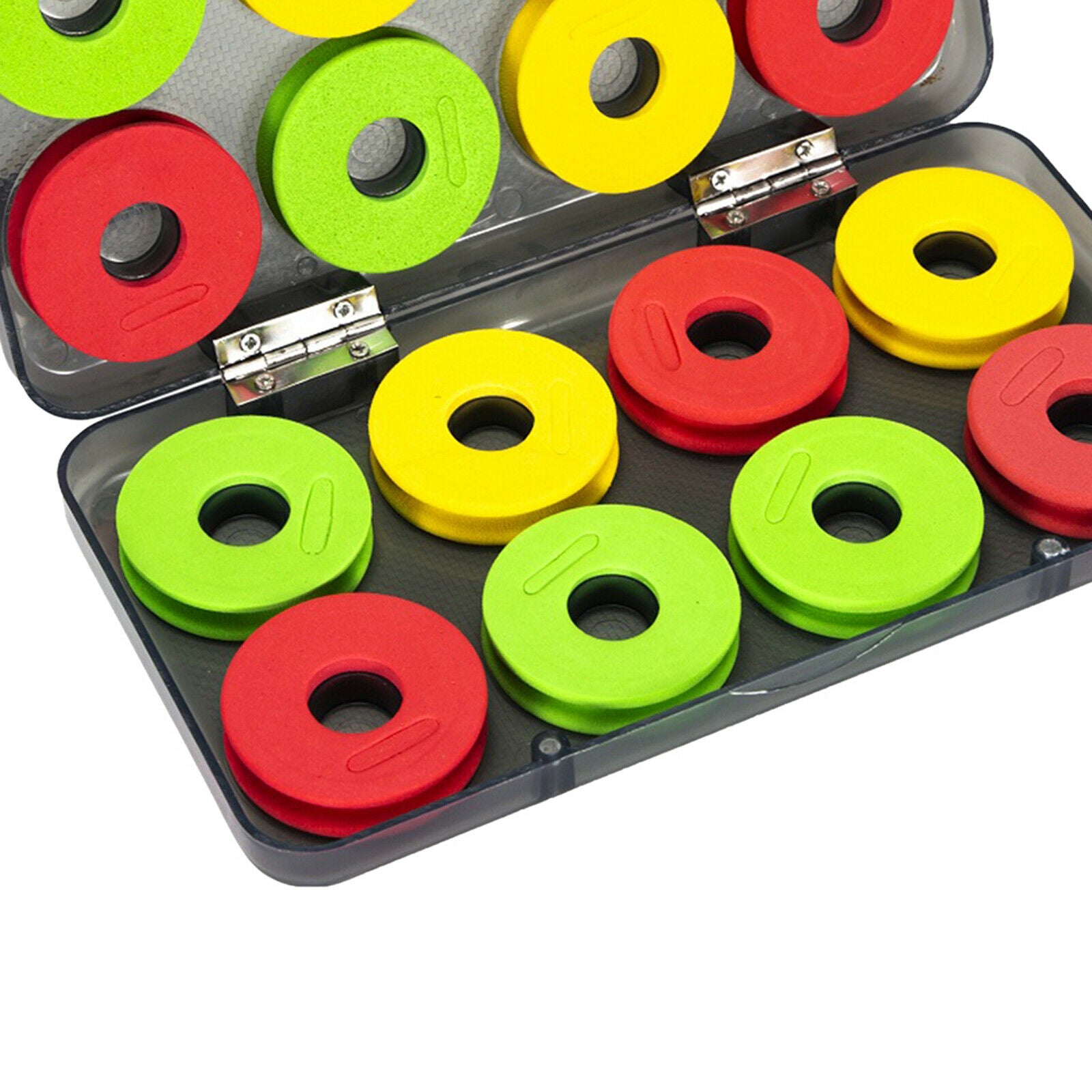 16Pieces Fishing Line Bobbin Spool Leader Rigs Tackle Organizer Holder
