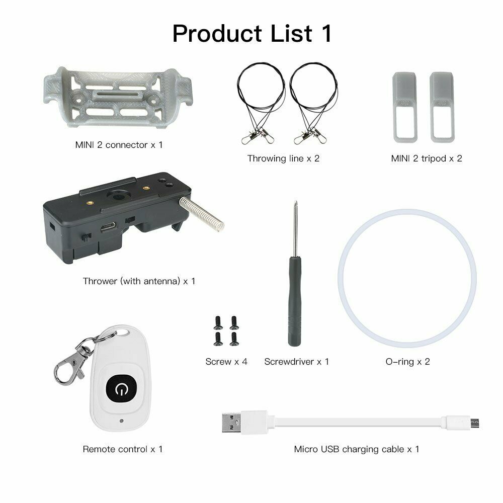 Airdropper  Transport Device Kit Fishing Bait for DJI Mavic Mini/Mini 2