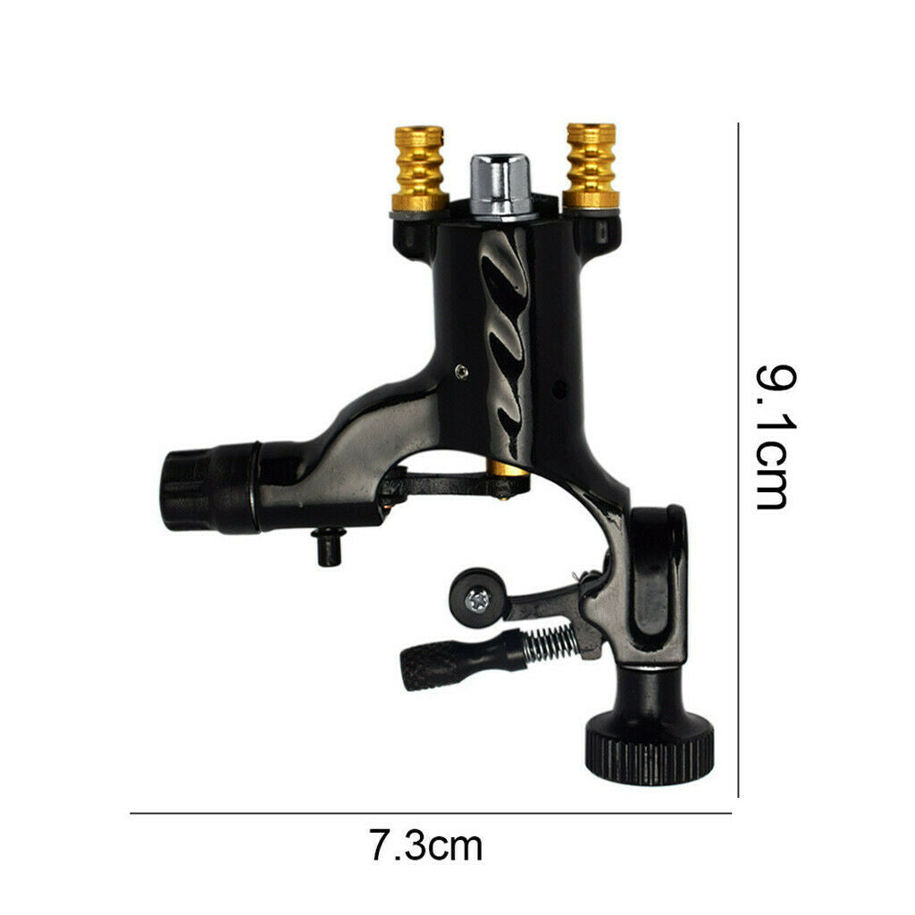 Pro Silent Tattoo Aluminum Allor Rotary Machine For Liner Shader Black