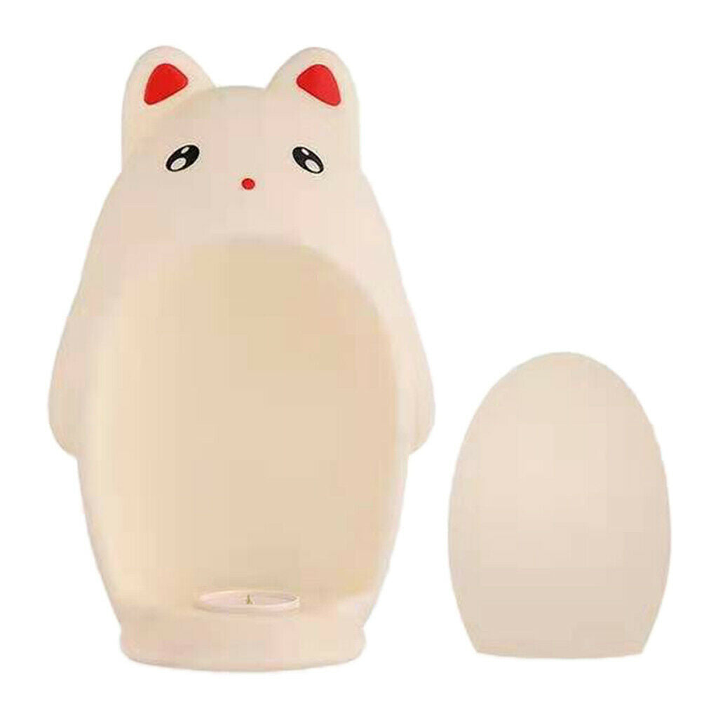 Cute Silicone LED Pet Night Light USB Bedside Lamp Children Indoor Decor Gifts