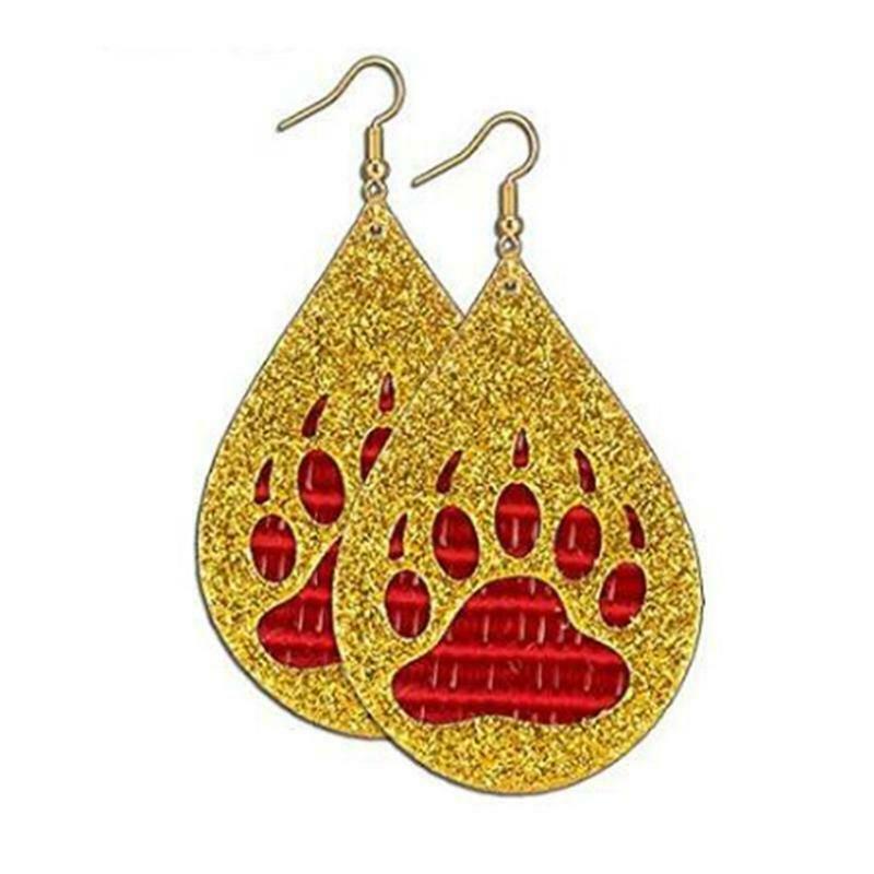 Earring Die Cuts, DIY Scrapbook Paw Teardrop Cutting Dies for Making Earrings