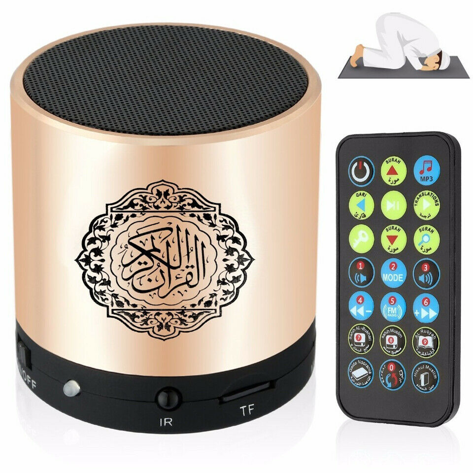 Remote Control Speaker Portable Quran Speaker 8GB TF FM MP3 Player Ramadan Quran