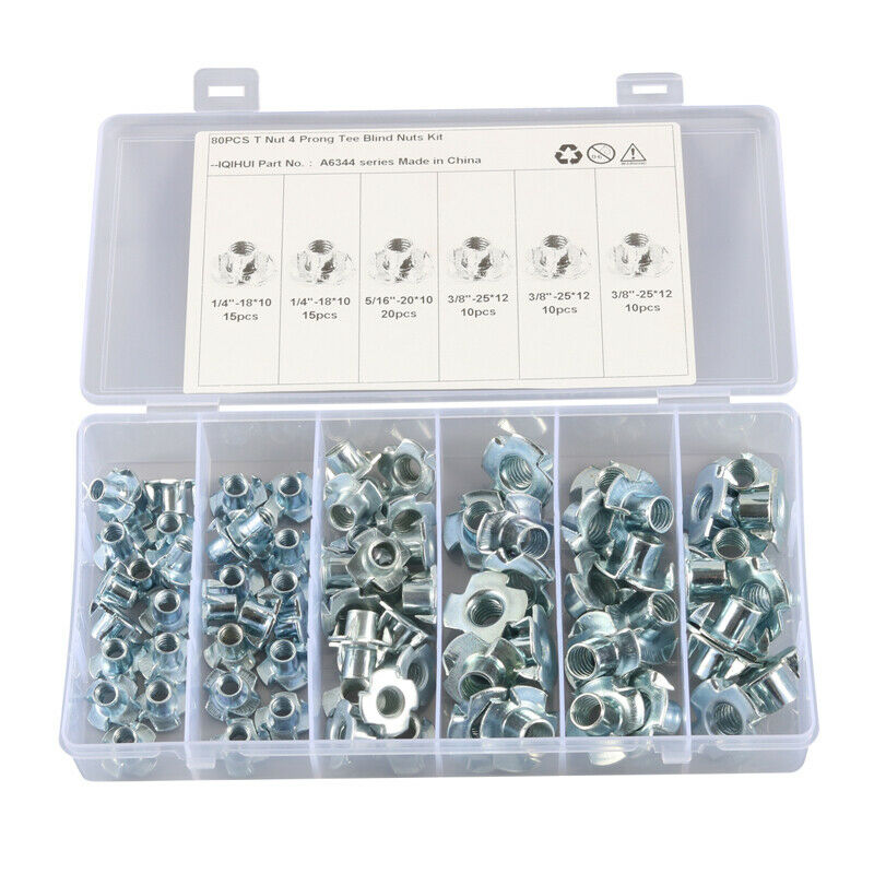 Galvanized Inch Size 1/4 5/16 3/8 Four-Claw Nut Barbed Non-Slip Four-Corner Nail