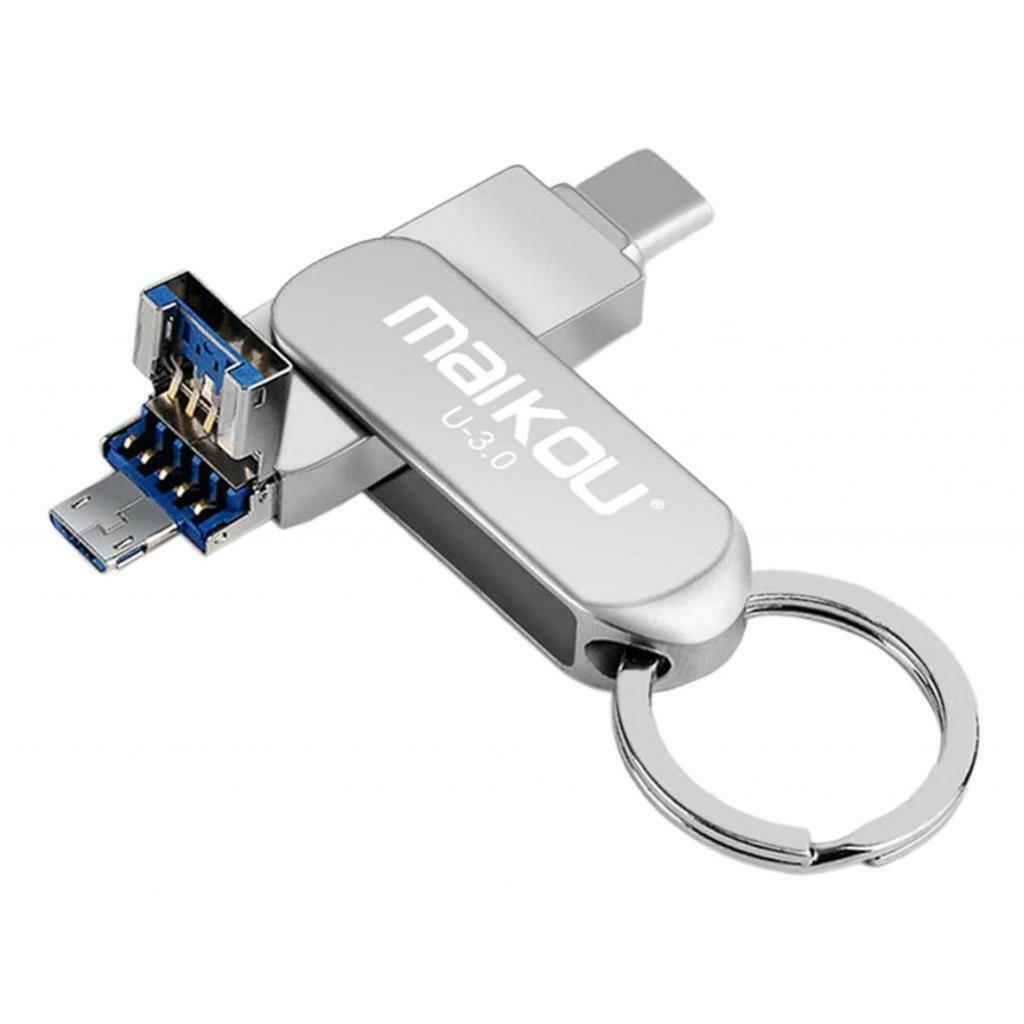 32GB Ultra Fit USB Type C Flash Drive Case with Keychain, Lightweight And