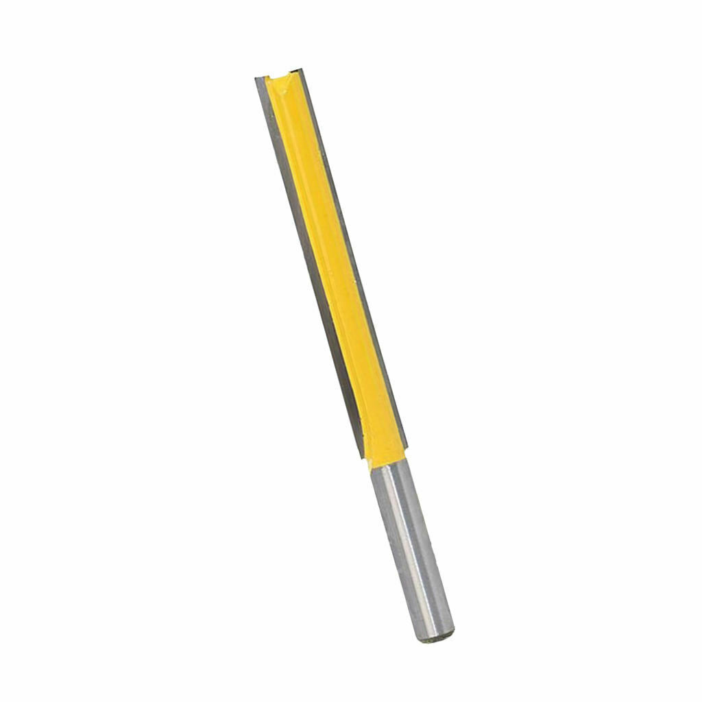 2pcs 3/8 Diameter 2 & 3inch Height Straight Router Bit Blade Extra Long Cutter