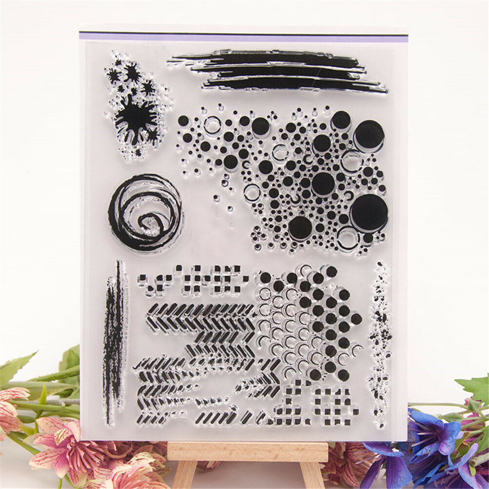 Silicone Transparent StampClear Cling SealScrapbook DIY Embossing Album De.l8