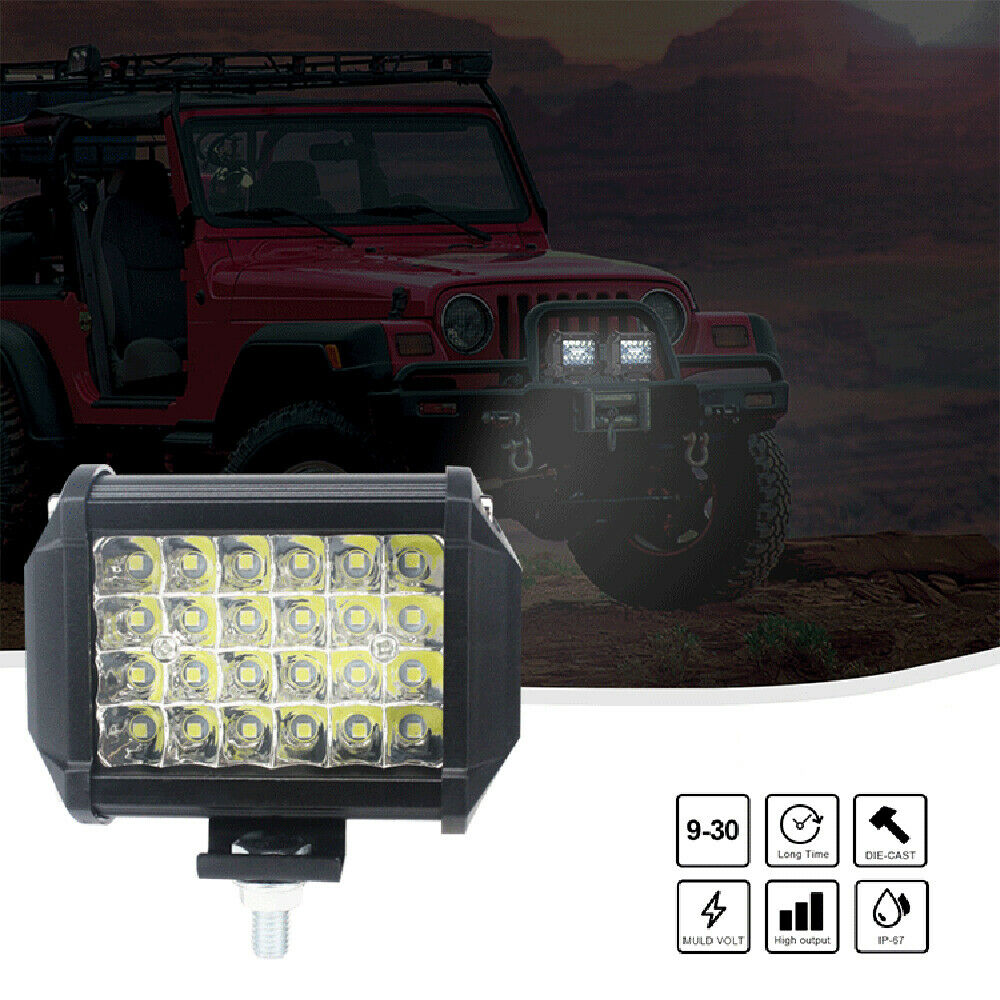 12V 24V LED Work Light Bar Flood Spot Lights Driving Lamp Offroad Car Truck SUV