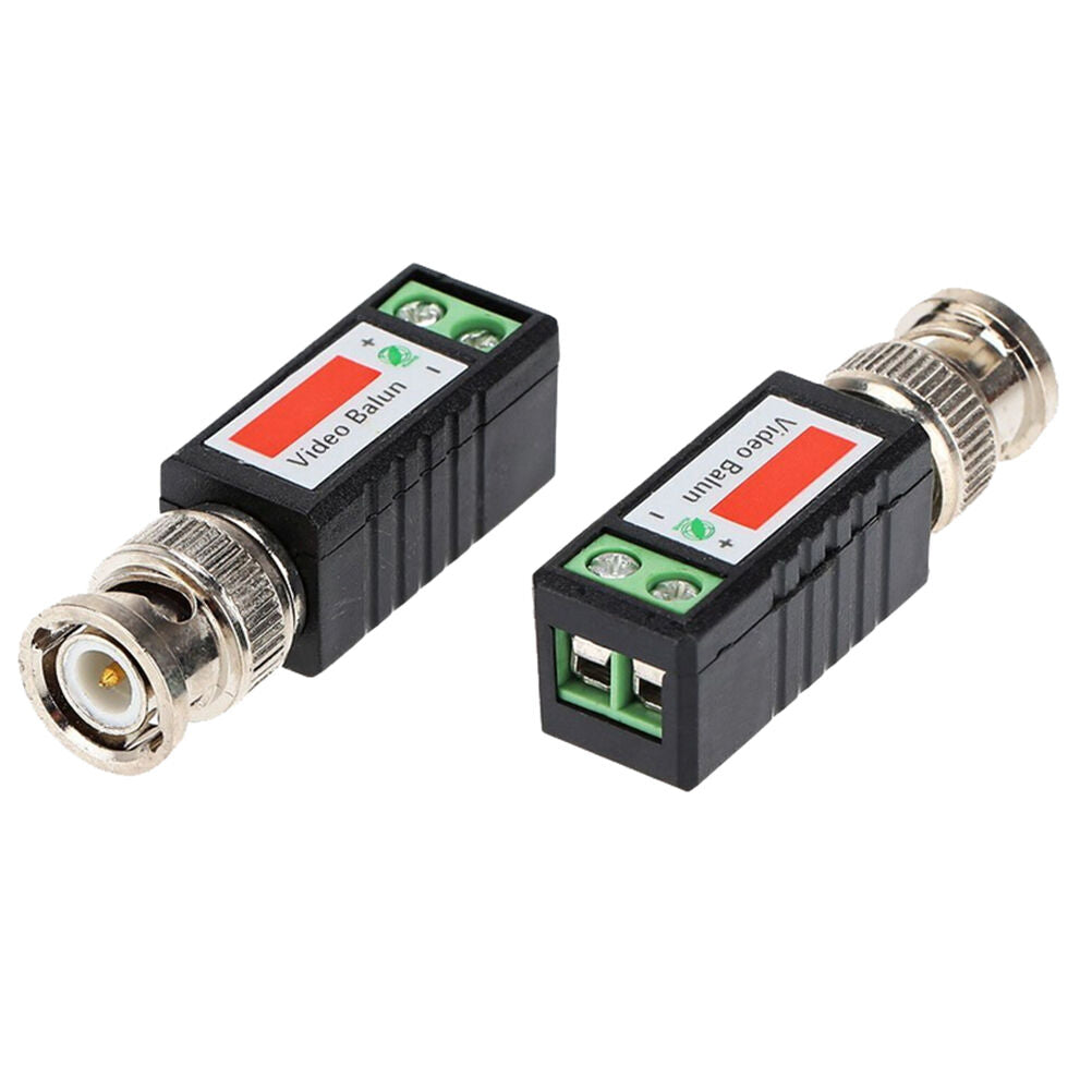 1x Coax CAT5 CCTV Camera Passive BNC Video Balun to UTP Connector Transcei.l8