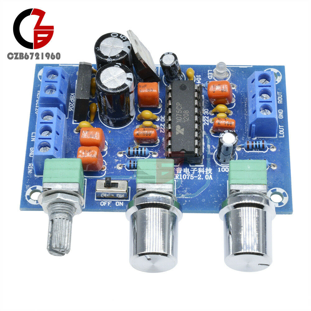 12V Preamplifier XR1075 BBE Sound Surround Effect Amplifier Preamp Board New