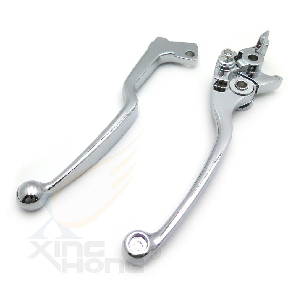 Brake Lever Clutch Hand Levers Chrome For Suzuki Gsxr 600 750 Katana SV650 S