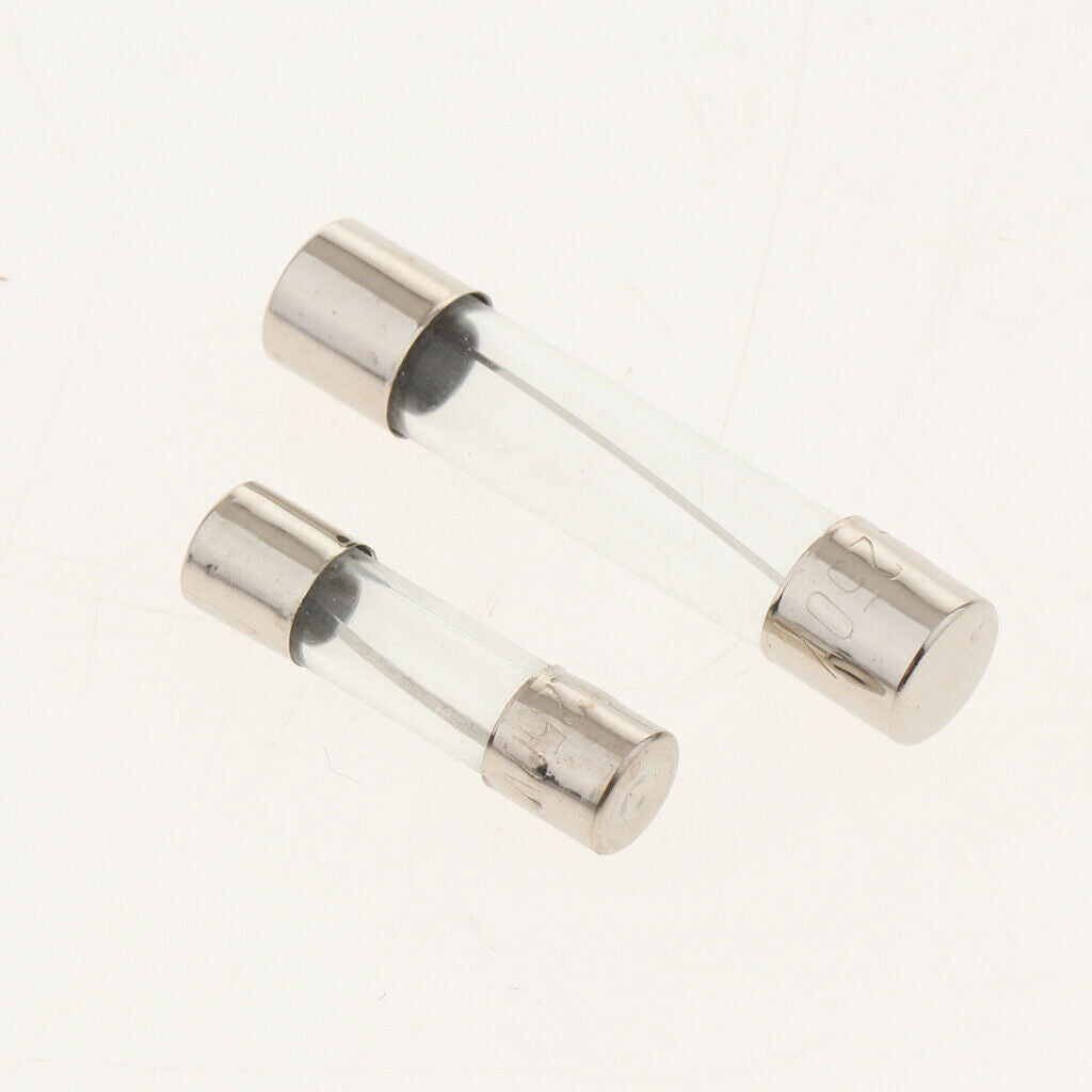 White Glass Car Fuse Box,250PCS 6x30mm Automotive Insuranc Tube Kit