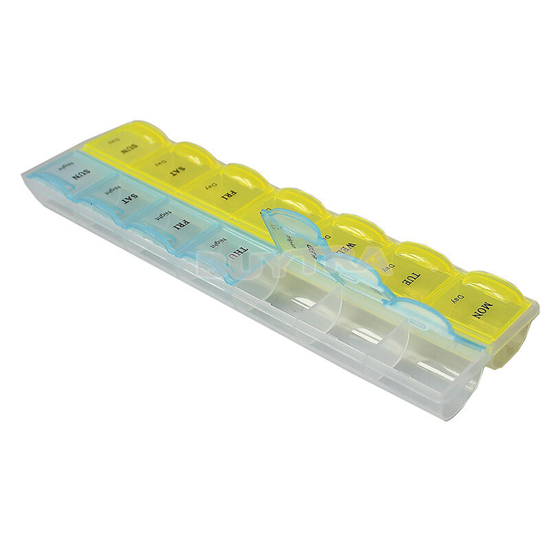 7 Day Pill Box Medicine Tablet Dispenser Organiser Storage Case Am / P.l8