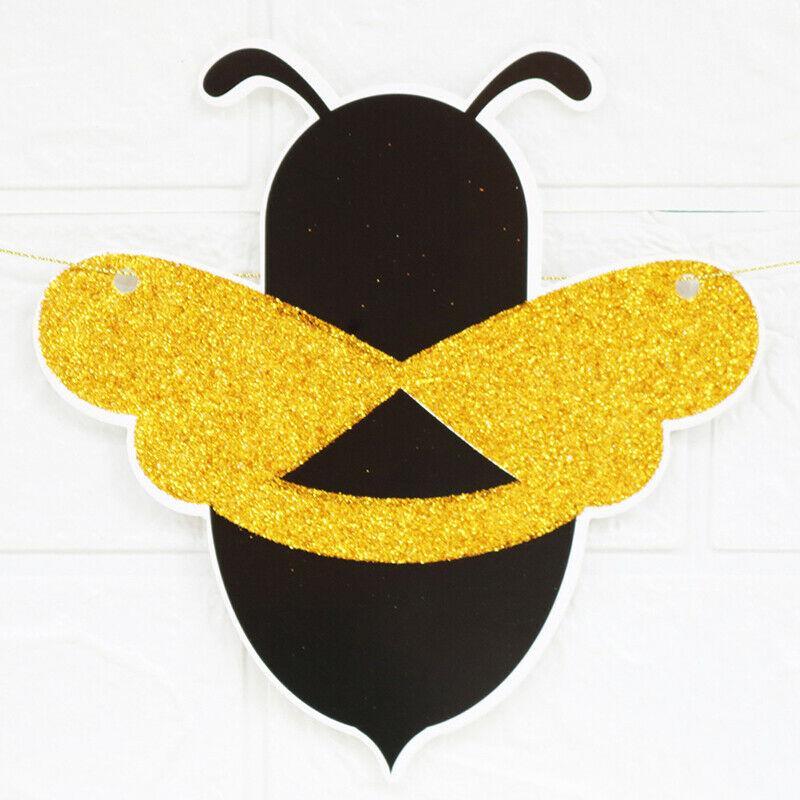 Happy Birthday Bee Banner Garland with Bee and Beehive Party Suppli.l8