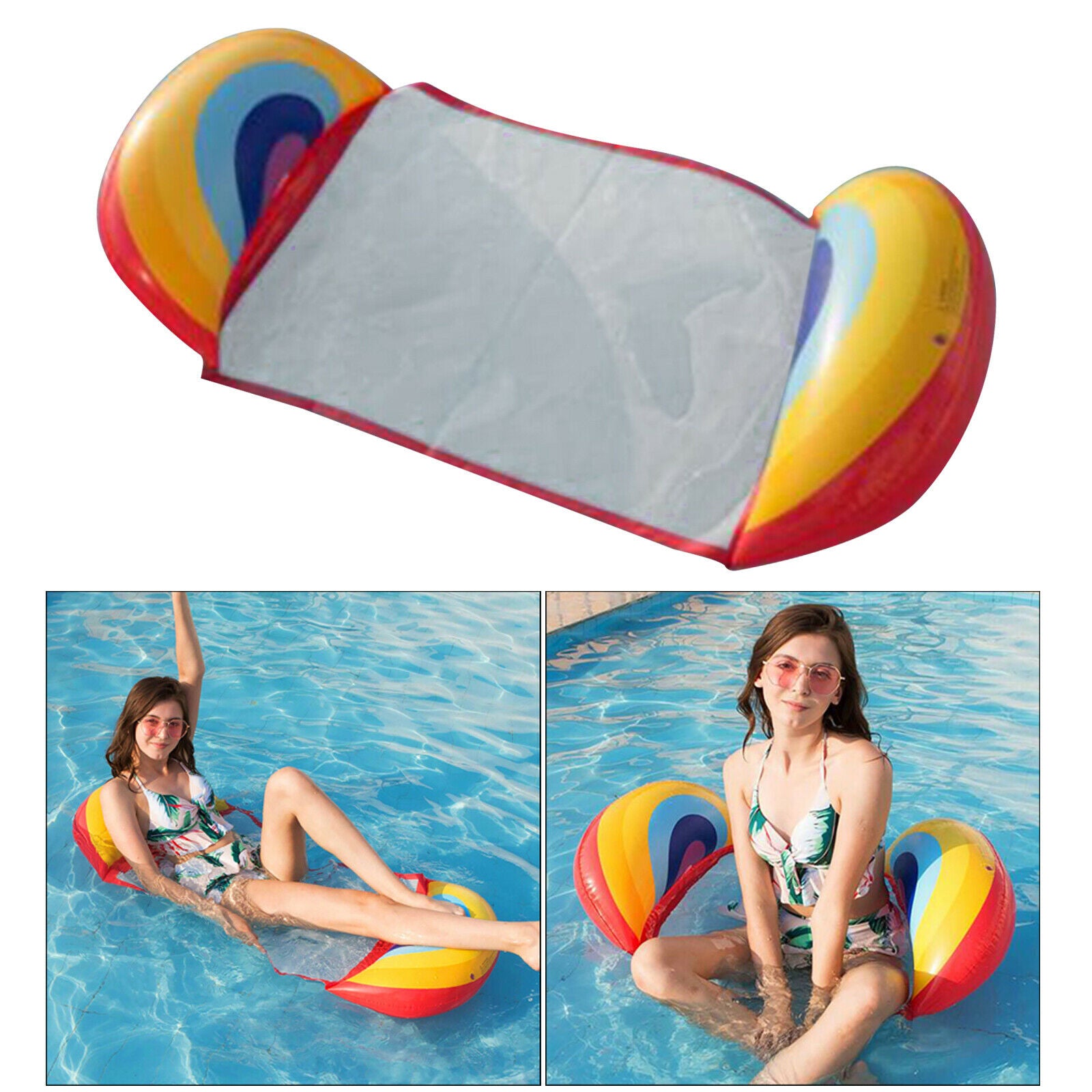 Summer Inflatable Pool Hammock Floatings Chair Bed Lake Water Sports Accs A