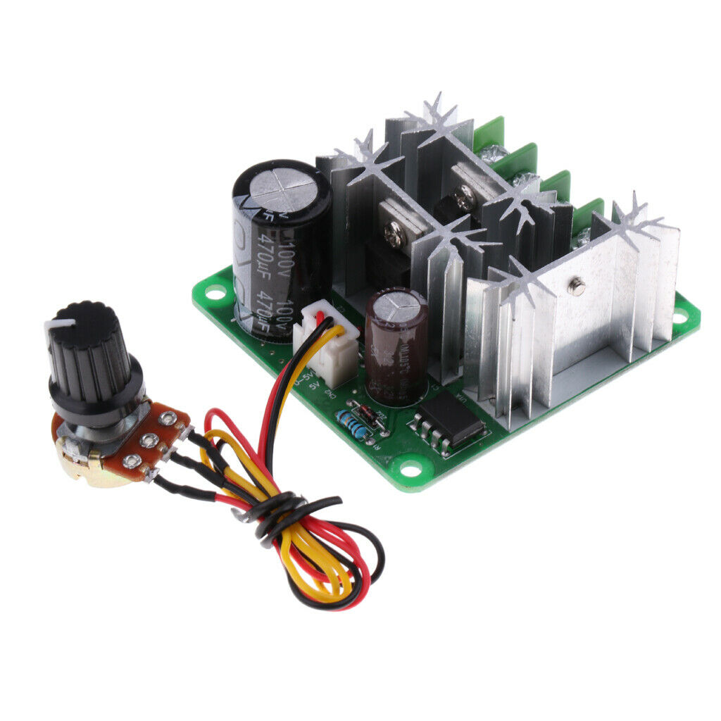 6V-90V 15A DC Motor Pump Speed Controller Adjustable Control Switcher