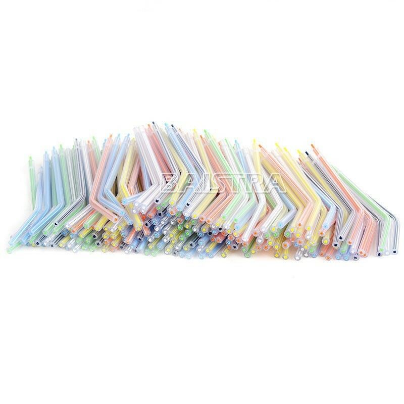 200PCS Dental Spray Disposable Nozzles Tips Colorful for 3 Way Air Water Syringe
