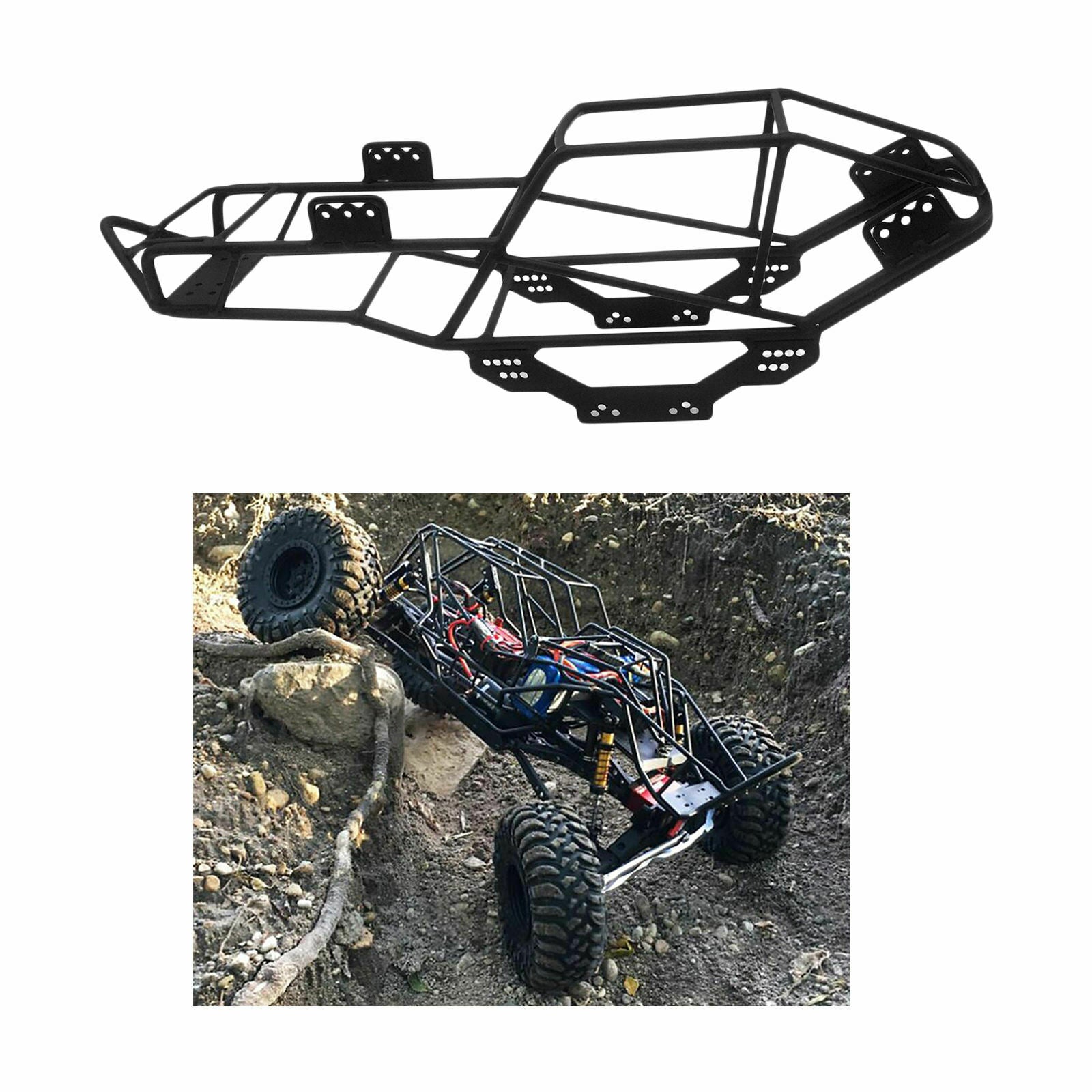 Heavy Duty RC Roll Cage Frame for Axial SCX10 1/10 Truck Car DIY Modified