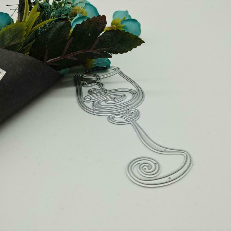 Wine Glass Metal Cutting Dies Stencil DIY Scrapbooking Album Paper Card Template