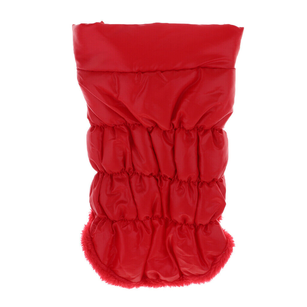 Dog Cold Weather Coat Warm Cotton Doggie Vest for Small Medium Dog Red L