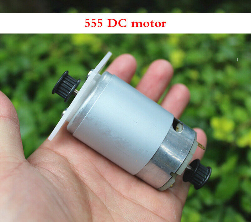 DC 24V 555 permanent magnet DC motor generator 550 motor MXL synchronous wheel