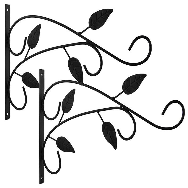 2 Pieces of Wall-Mounted Bracket Hook Wall-Mounted Plant Bracket Garden BalcR3L5