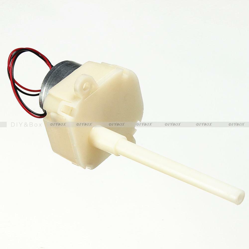 DC 6V 12V 8-16RPM Long Shaft Turbine Worm Gear Motor Slow Reduction Gear Box