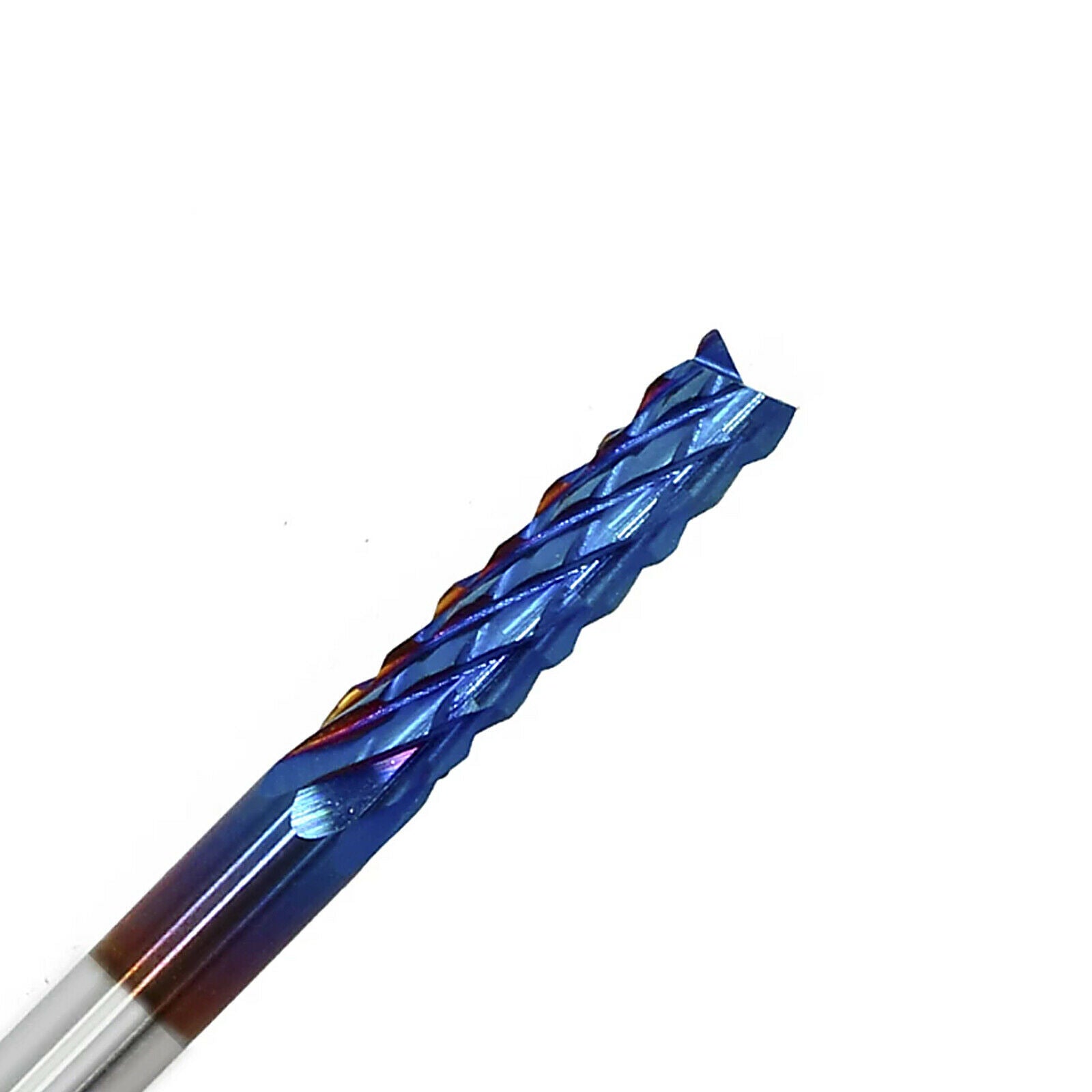 10Pcs Nano Blue Coat End Mill CNC Router Bits 0.8-3mm 1/8" PCB Engraving Cutter