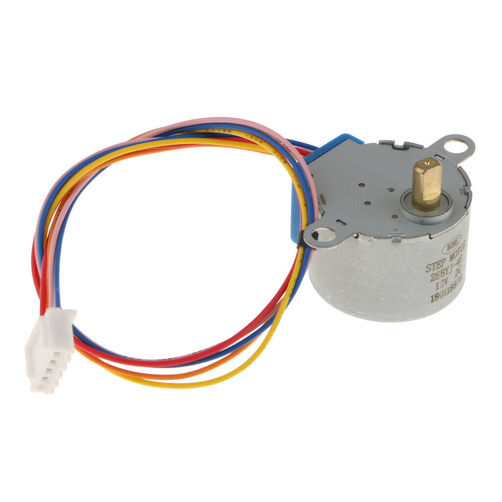 DC 12V 4 Phase Reduction Stepper Motor Gear Step Motor   Cable 23cm
