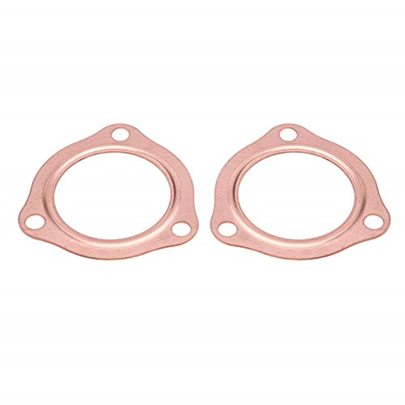 2 1/2" Copper Header Exhaust Collector Gaskets Reusable SBC BBC 302 350 454 2.5"