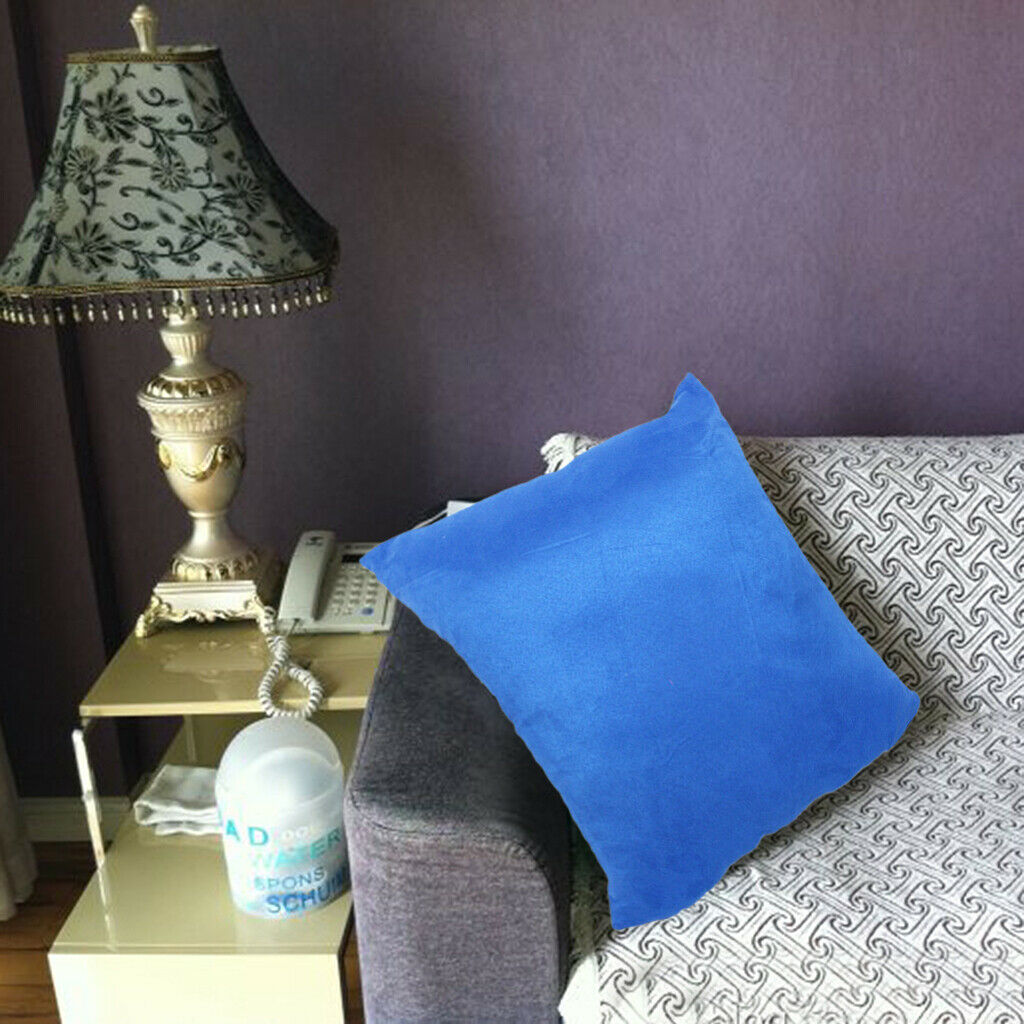 Blue Pillow Slip Square Pillow Cover for Bedding Sofa Car Bedroom 50x50cm
