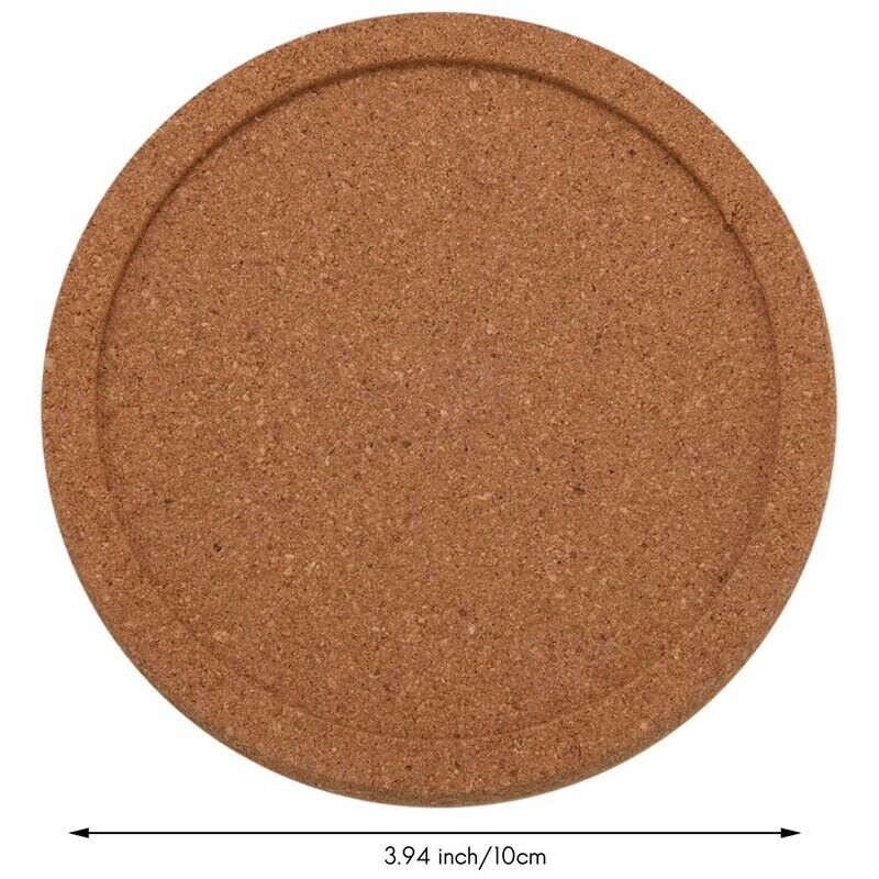 12Pcs/Lot Plain Round Cork Coasters Set Coffee Cup Mat Drink Tea Pad PlacematsP6