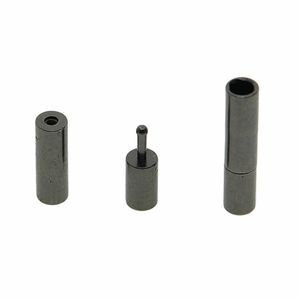 10 Set Black Glue In Bayonet Tube Clasp DIY Bracelet End Caps For 2mm Cord